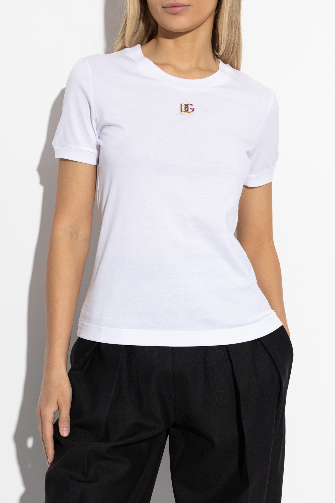 Dolce & Gabbana T-shirt with logo | Women's Clothing | Vitkac